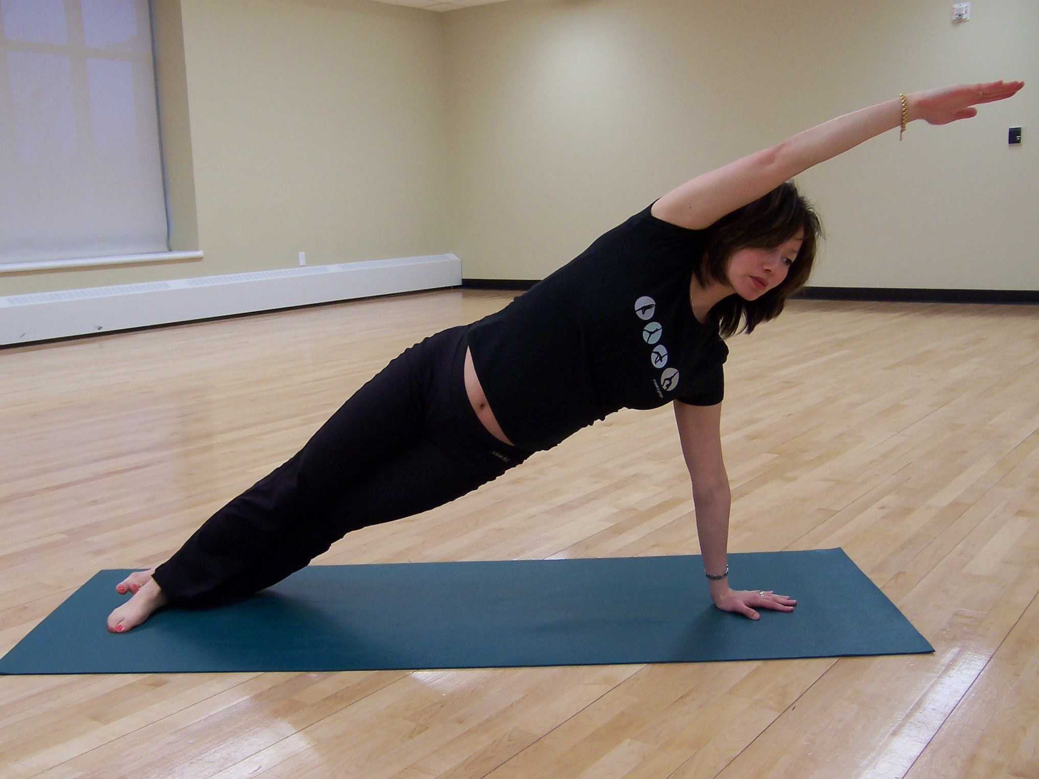 Woman in yoga pose